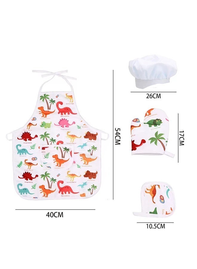 مجموعة لعب المطبخ مع مريلة وقبعة الشيف، مجموعة الطبخ والخبز للأطفال، مريلة للفتيات مع قبعة الشيف وقفاز الطبخ وقواطع البسكويت، تلبيس اللعب التظاهري الوظيفي، ألعاب زي لعب الأدوار 24 قطعة من ملحقات المطبخ للأطفال الصغار من سن 3 سنوات فما فوق - Image 2